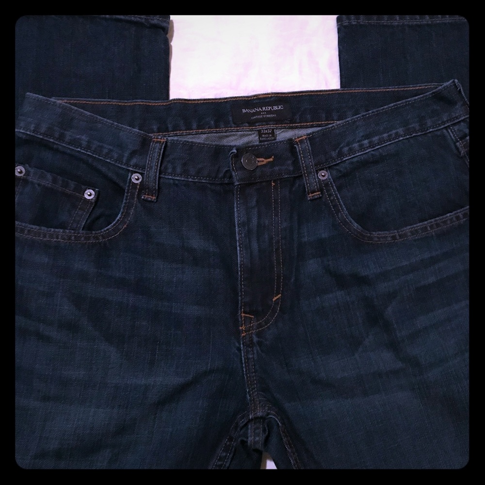 Banana Republic dark wash jeans 👖33x32